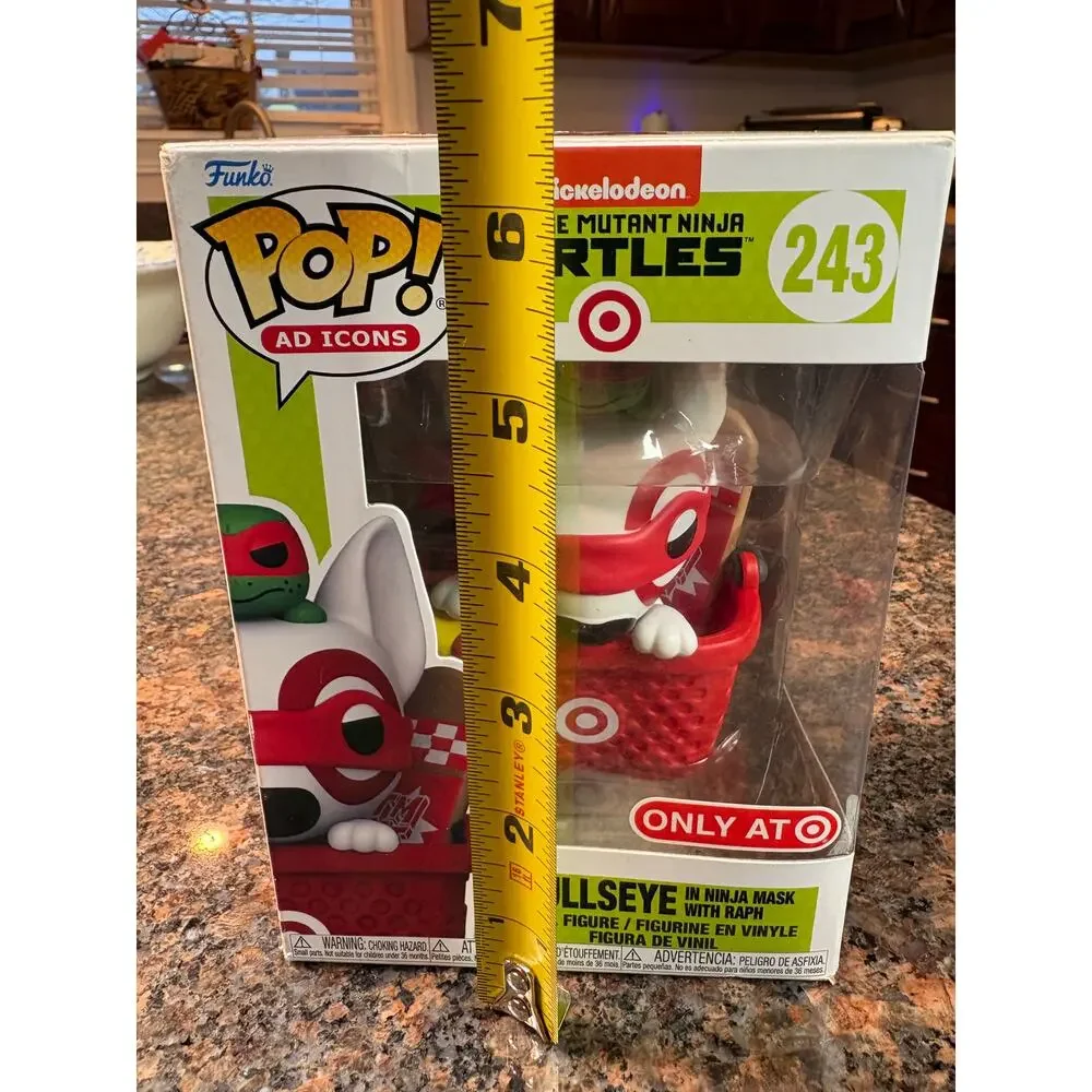 Funko Pop! 243 Teenage Mutant Ninja Turtles & Target Bullseye Dog in Ninja Mask - Picture 4 of 8
